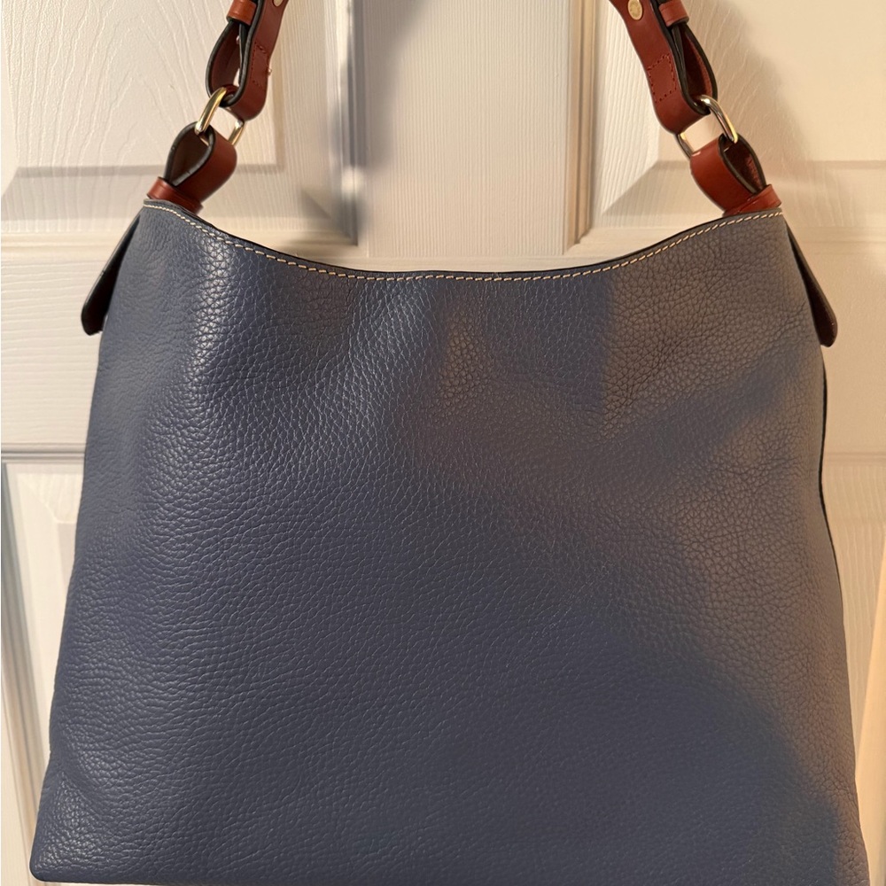 Dooney & Bourke Pebble Grain COOPER HOBO STEELE BLUE - Picture 2 of 8